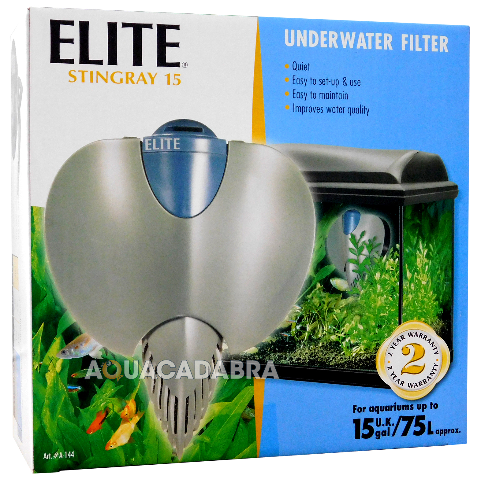 ELITE STINGRAY INTERNAL FISH TANK AQUARIUM FILTER PUMP 5,10,15 TROPICAL