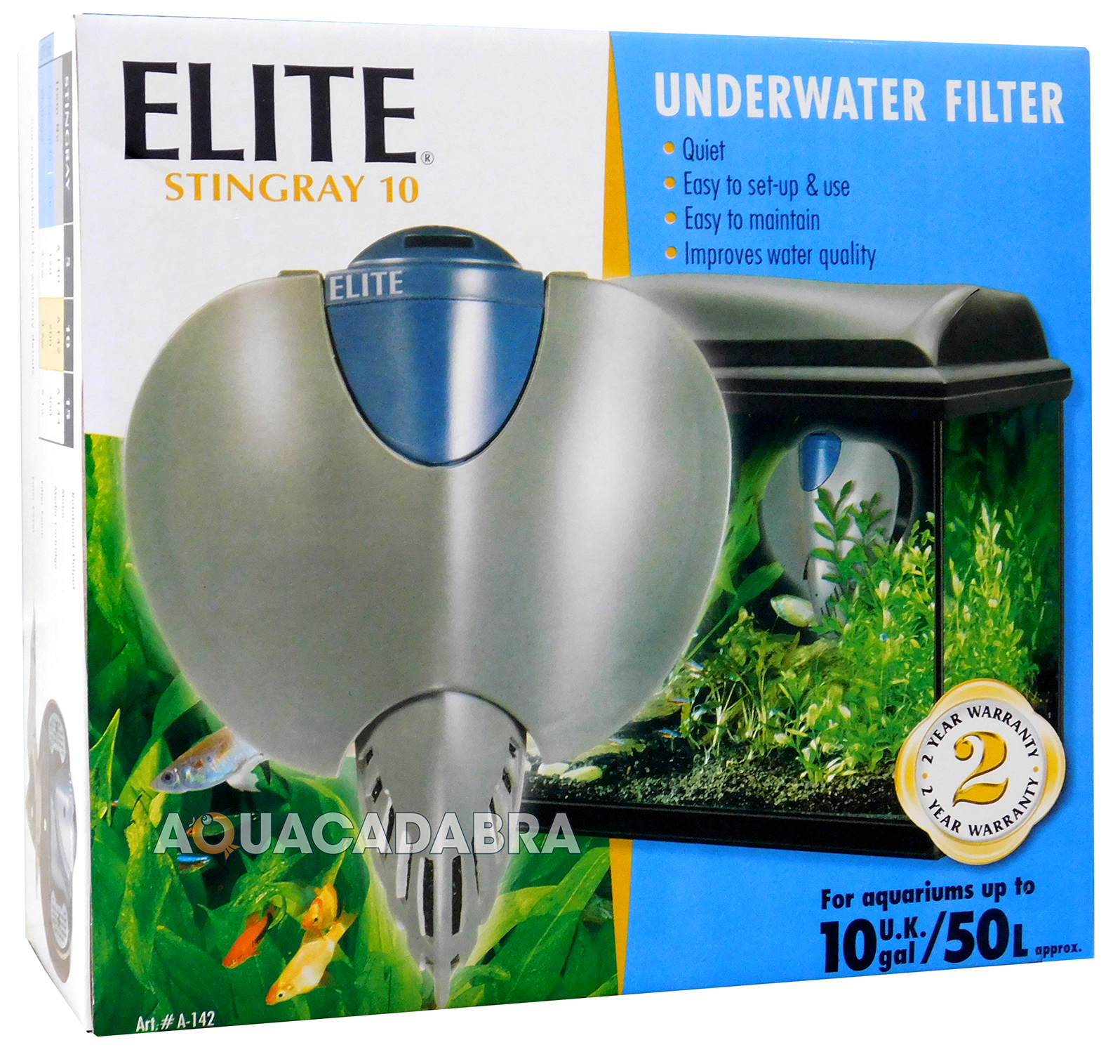ELITE STINGRAY INTERNAL FISH TANK AQUARIUM FILTER PUMP 5,10,15 TROPICAL