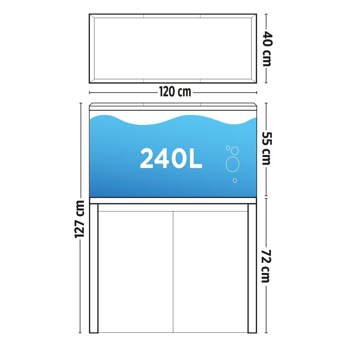 FLUVAL ROMA BT LED AQUARIUMS 90 125 200 240L OAK WALNUT BLACK CABINET FISH TANK - Picture 16 of 17