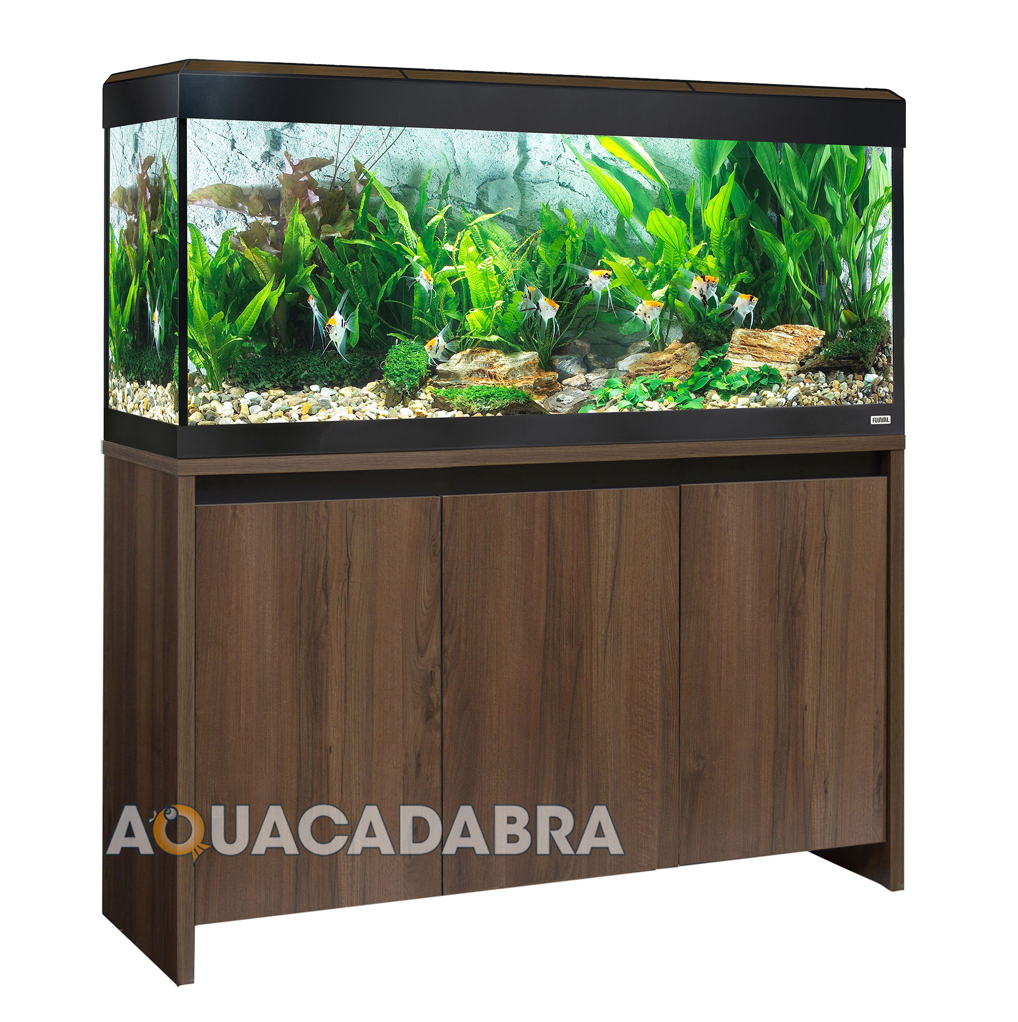 Fluval Roma 240 LED Aquarium & Oak, Black, Walnut Fish Tank eBay