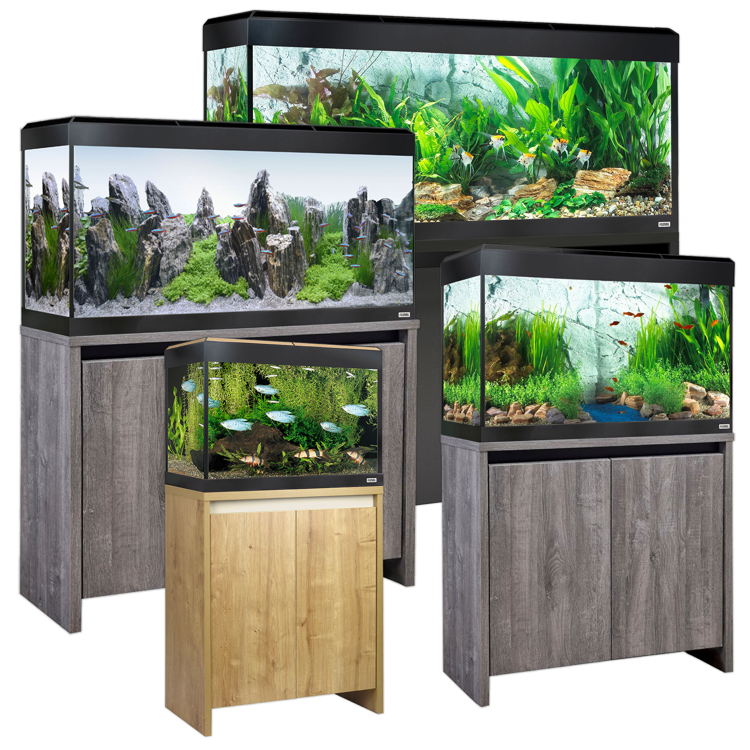 Oase Multicolor Fish Tank Life MCR LED biOrb Aquariums - 15L, 30L