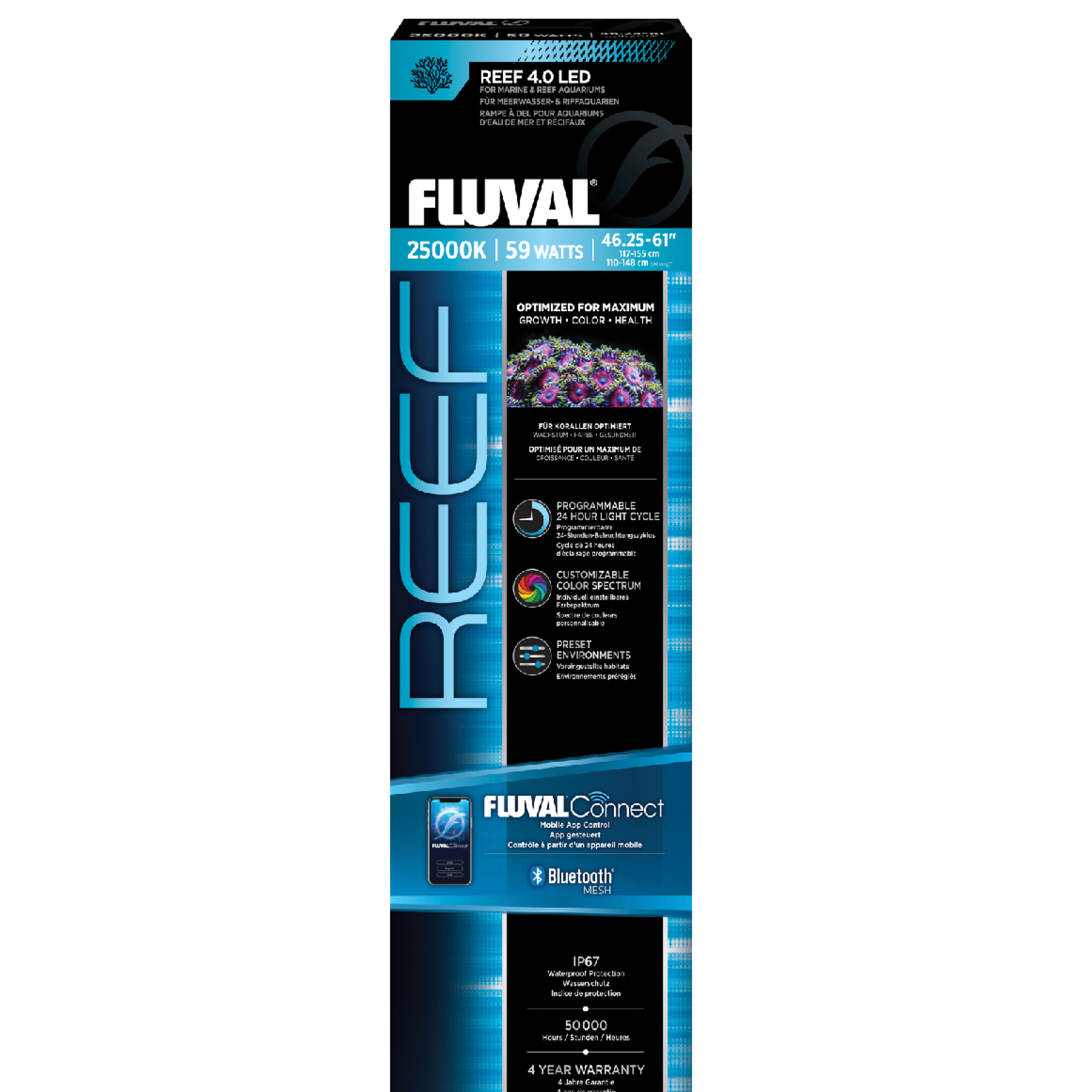 Fluval LED Reef 4.0 IP67 Light Units Aquarium Fish Tank Illumination Mobile App - Picture 9 of 9