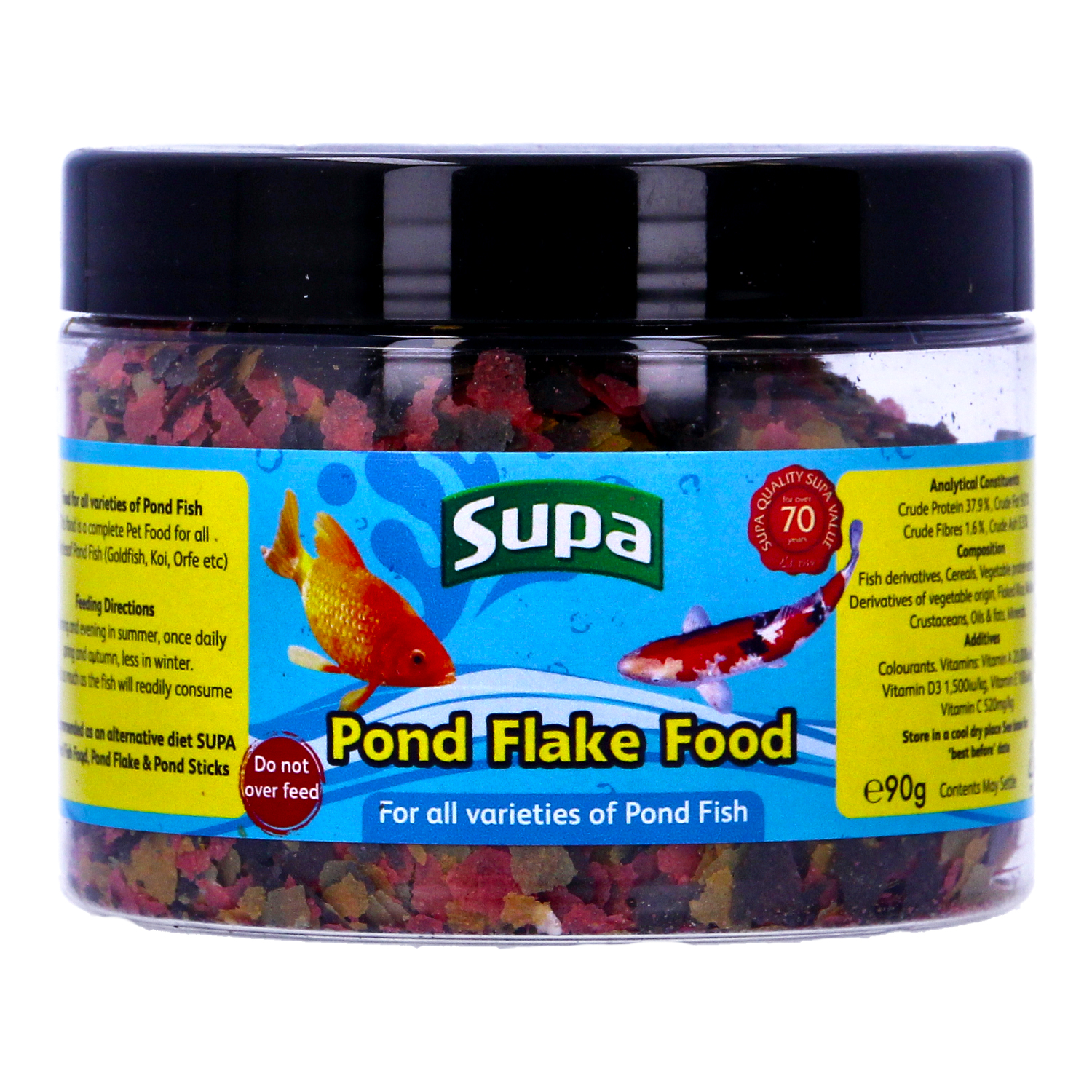 Supa Premium Pond Flakes Koi Carp Goldfish Coldwater Fish Food Healthy - Picture 13 of 14