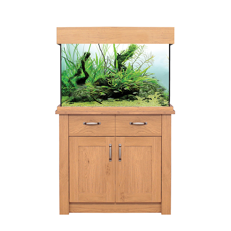 AquaOne OakStyle 145 Shade Aquarium & Cabinet Oak Style Fish Tank - Picture 4 of 4