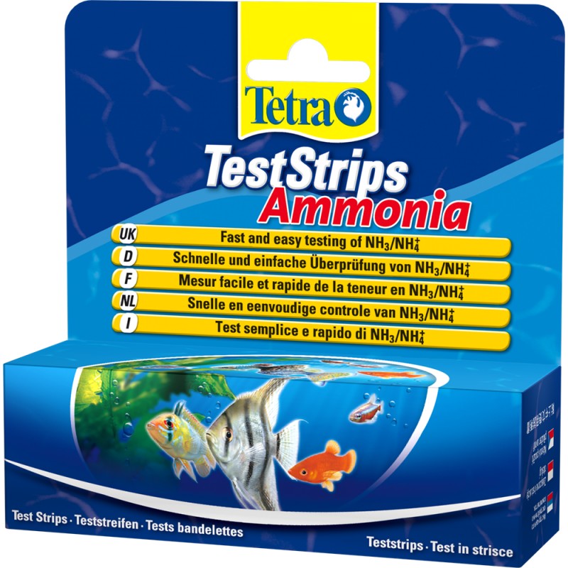 Tetra Ammonia Test Kit Strips NH3 / NH4+ Aquarium Water Testing Fish