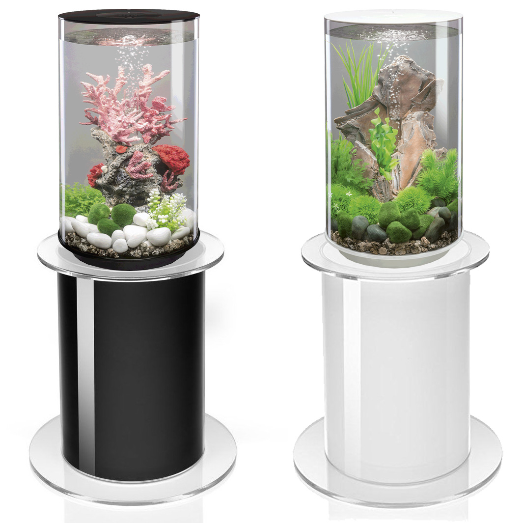biOrb Tube 30L MCR LED Aquarium & 105 Stand Black/White Fish Tank Display  Unit | eBay
