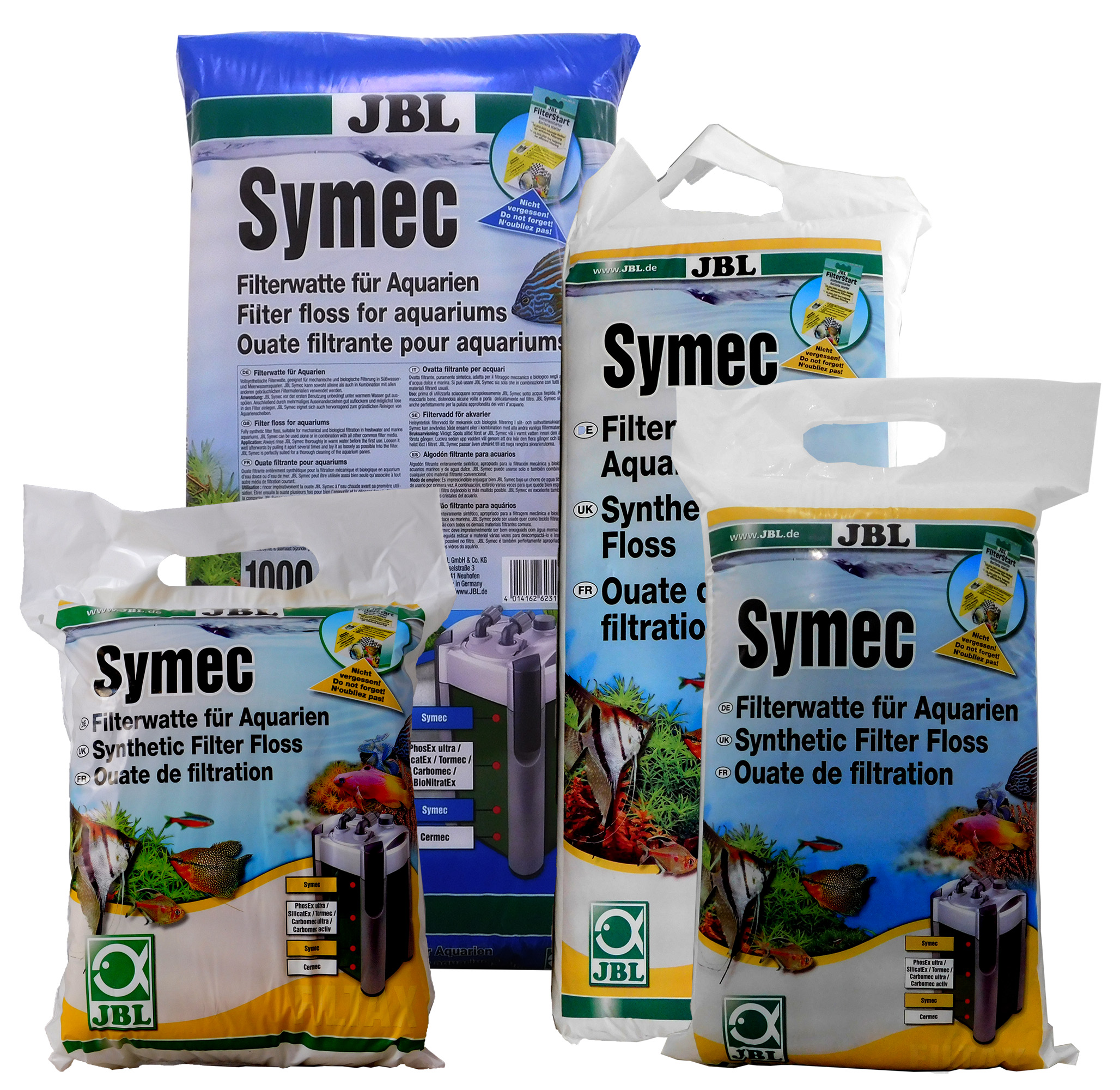 JBL SYMEC EXTERNAL FISH TANK FINE FILTER WOOL FLOSS PAD 100g,250g,500g,1000g eBay