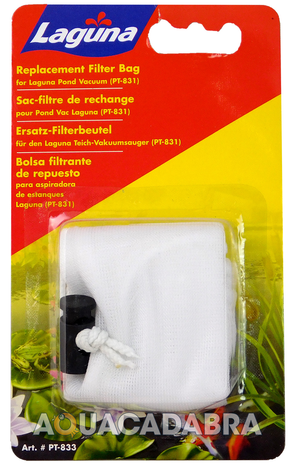 LAGUNA REPLACEMENT FILTER BAG PT833 LAGUNA POND VACUUM PT831 FISH