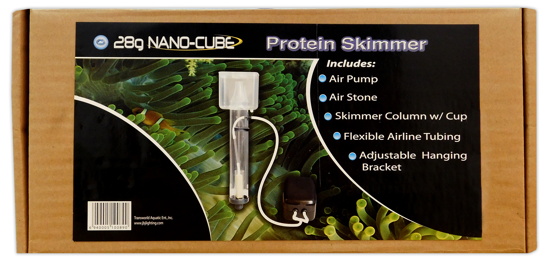 JBJ Nano Protein Skimmer + Air pump Marine Fish Tank Internal HangOn