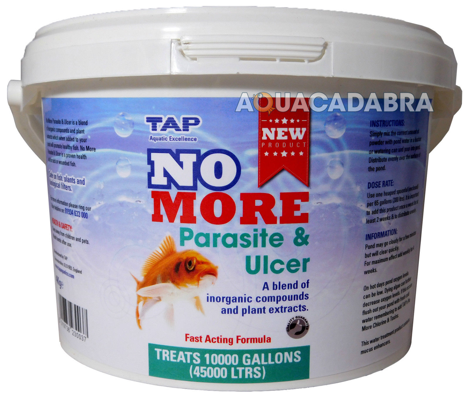 TAP NO MORE PARASITE & ULCER SORES SPOT TREATMENT HEALING KOI POND