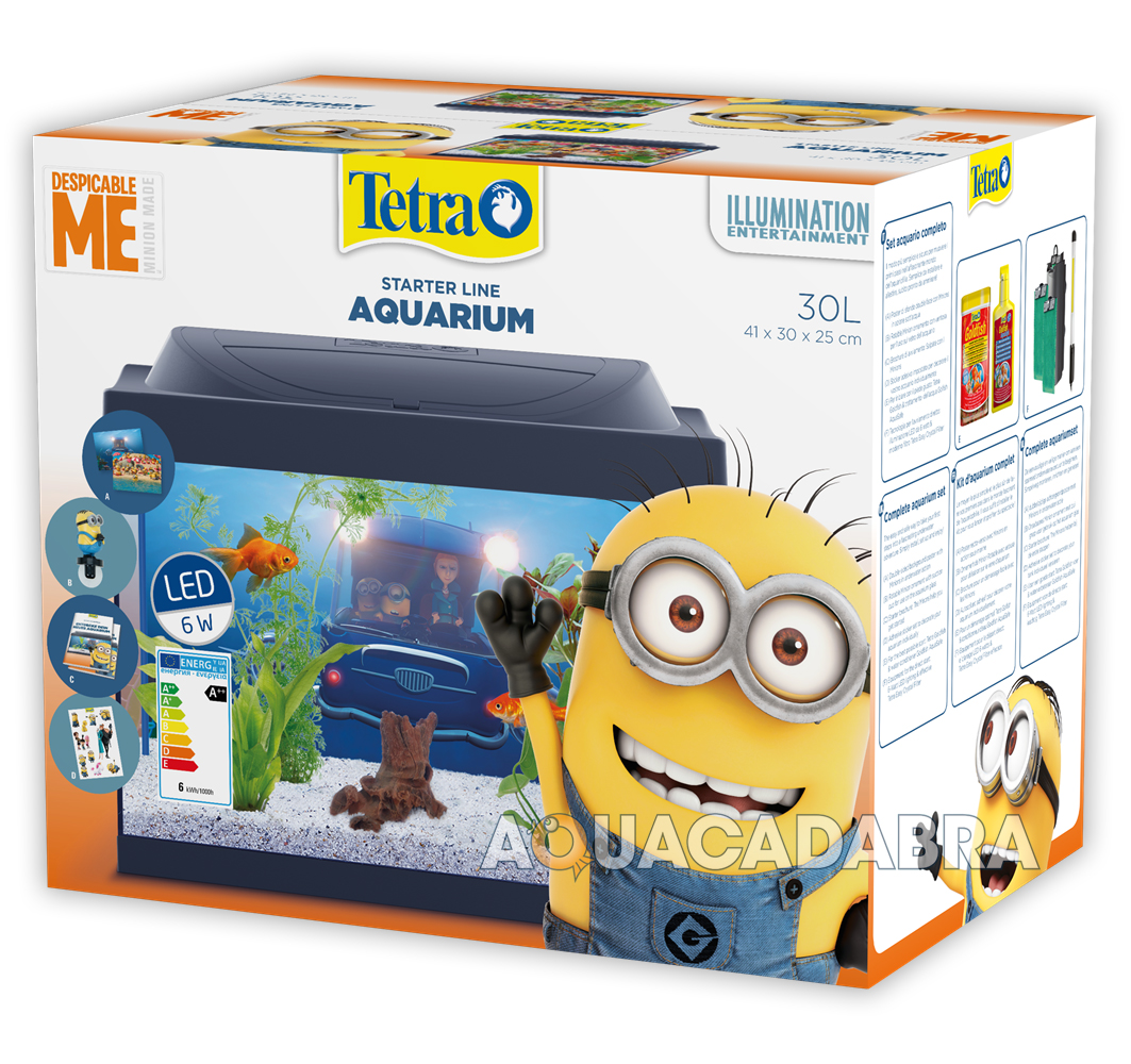 Tetra Minion 30L Aquarium Despicable Me Starter Kit & Fun ...