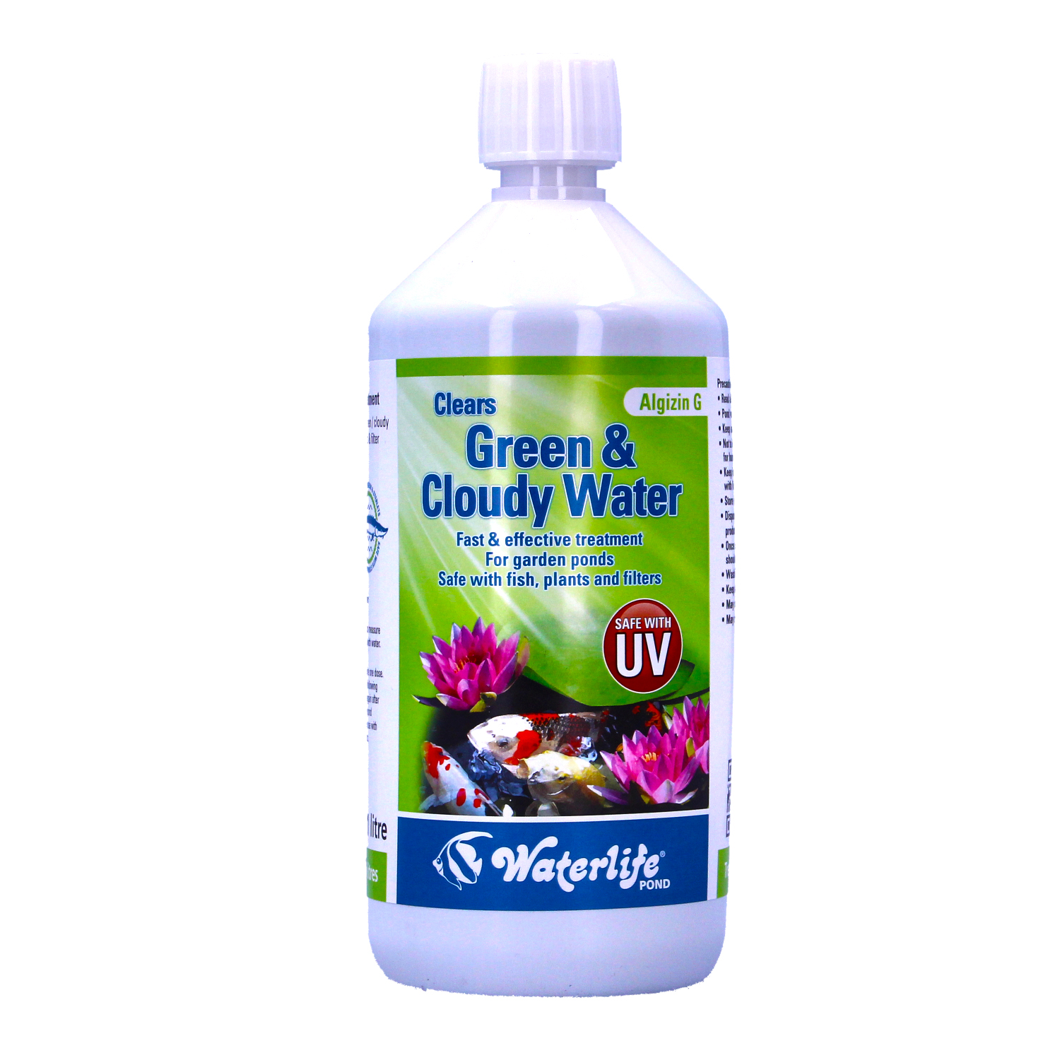 WaterLife Algizin G Pond Algae Green Cloudy Water Control Clears Fast Effective - Picture 10 of 12