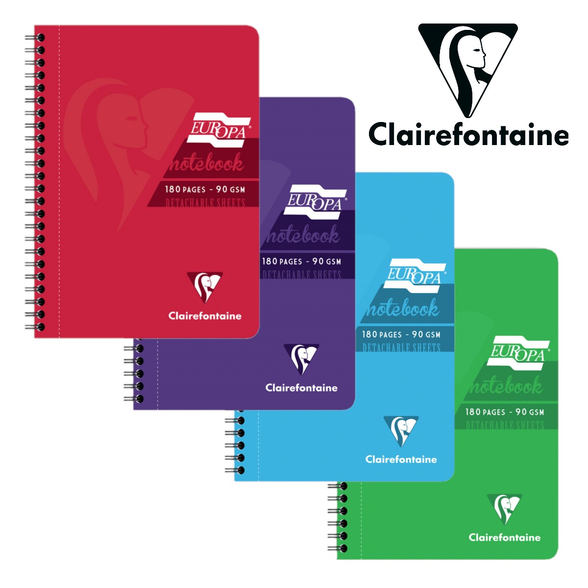 Clairefontaine Europa A4 Wirebound 90gsm Notebook 180 Pages Detachable Brand New - Image 1