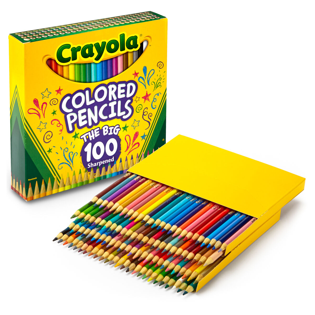 Crayola Sharpened Coloured Pencils Pack of 100 Bright & Vibrant