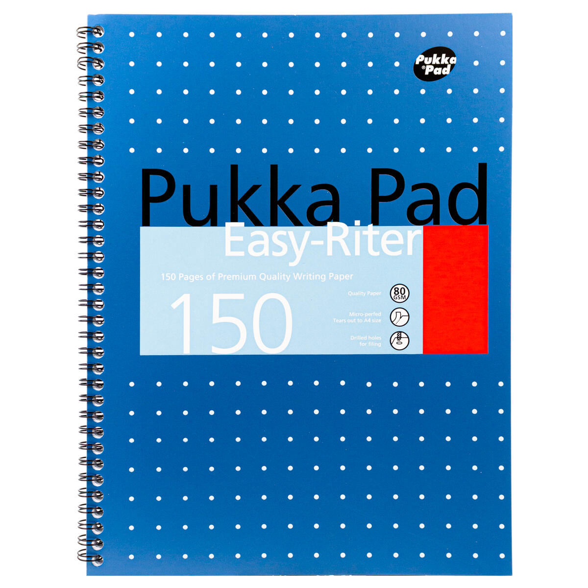 Pukka Pad Metallic Easy-Riter ERM009 A4 Wirebound Notebook 150 Pages 80gsm New  - Image 1