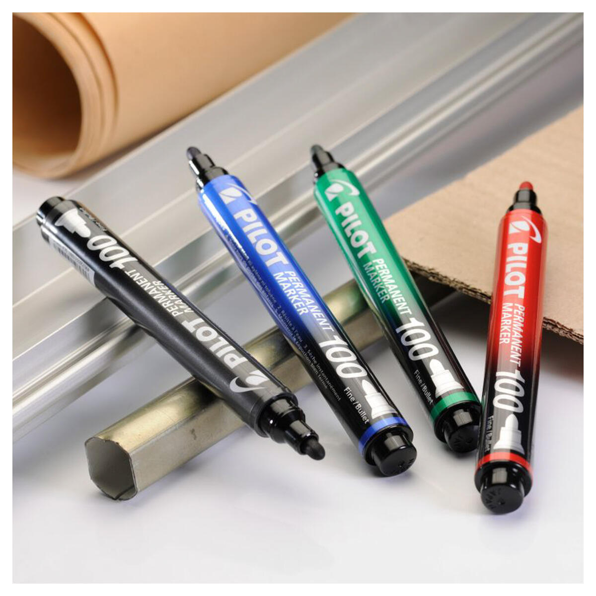 Pilot nsc100 N Permanent Marker Black Bullet Tip Fine 1mm Single Pen Xylene Free - Image 2