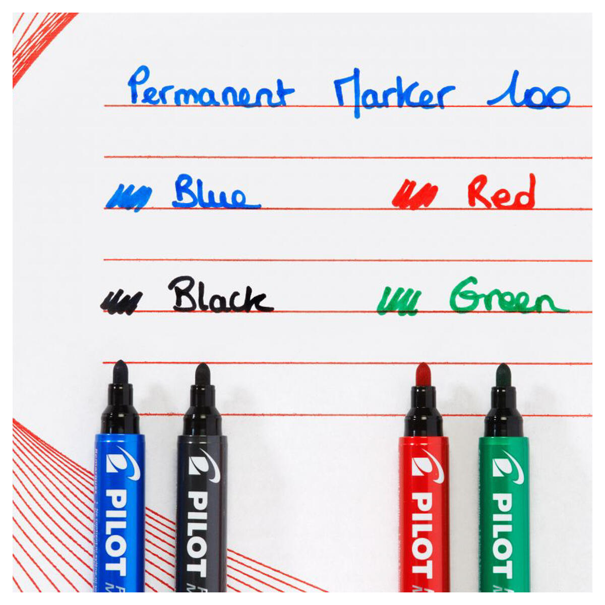 Pilot nsc100 N Permanent Marker Black Bullet Tip Fine 1mm Single Pen Xylene Free - Image 3