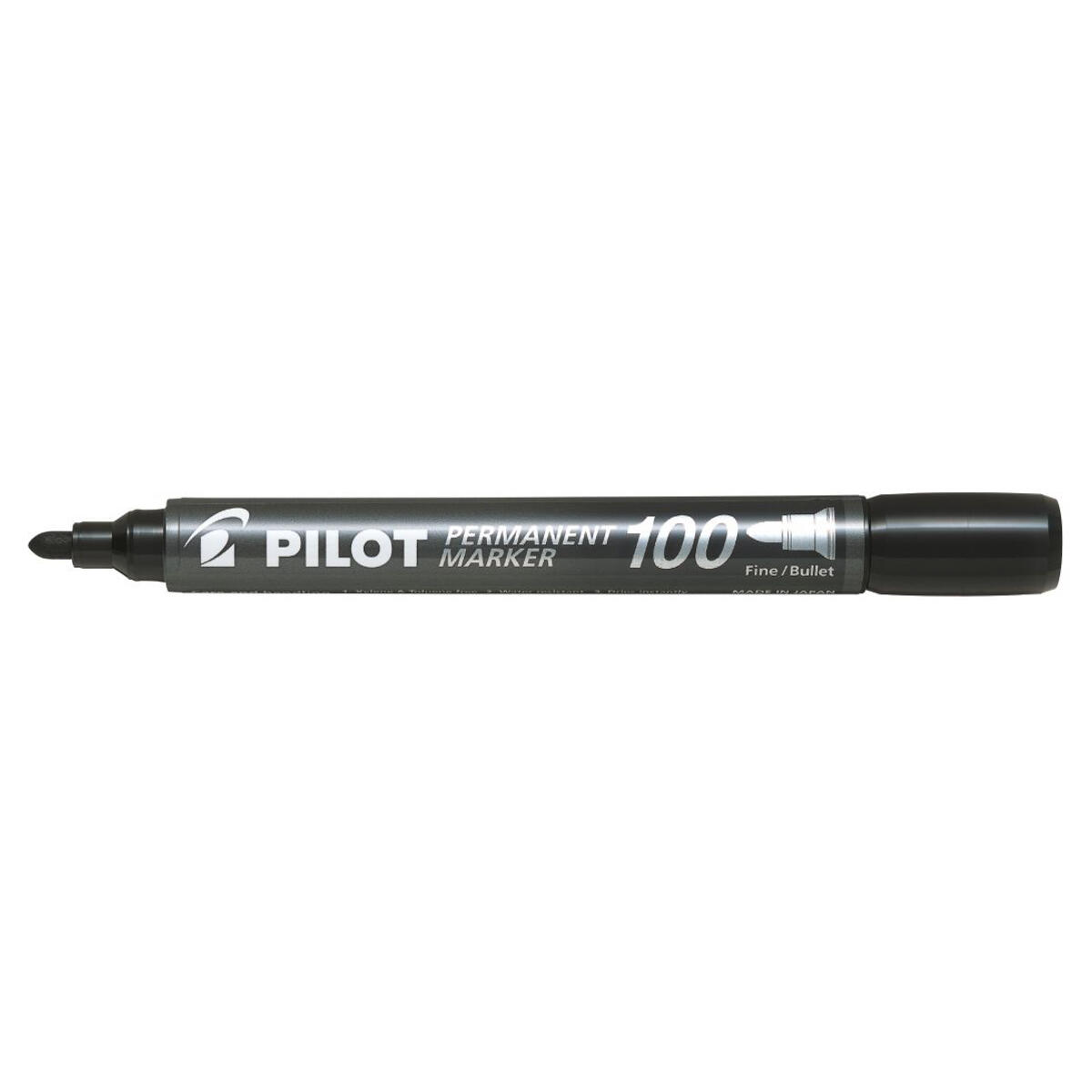 Pilot nsc100 N Permanent Marker Black Bullet Tip Fine 1mm Single Pen Xylene Free - Image 1
