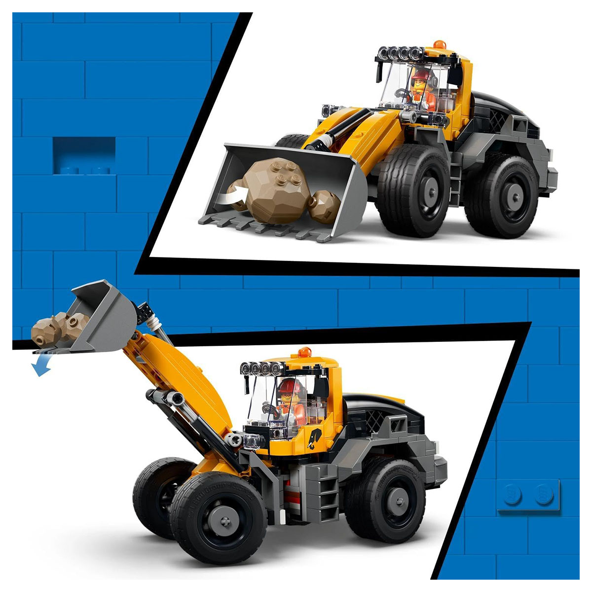 LEGO City Dump Truck & Front End Loader 60494 Building Set Ages 6+ - Image 4