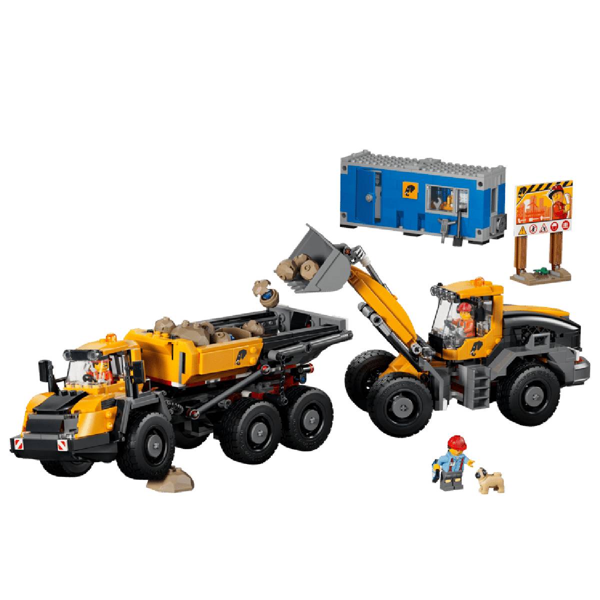 LEGO City Dump Truck & Front End Loader 60494 Building Set Ages 6+ - Image 2