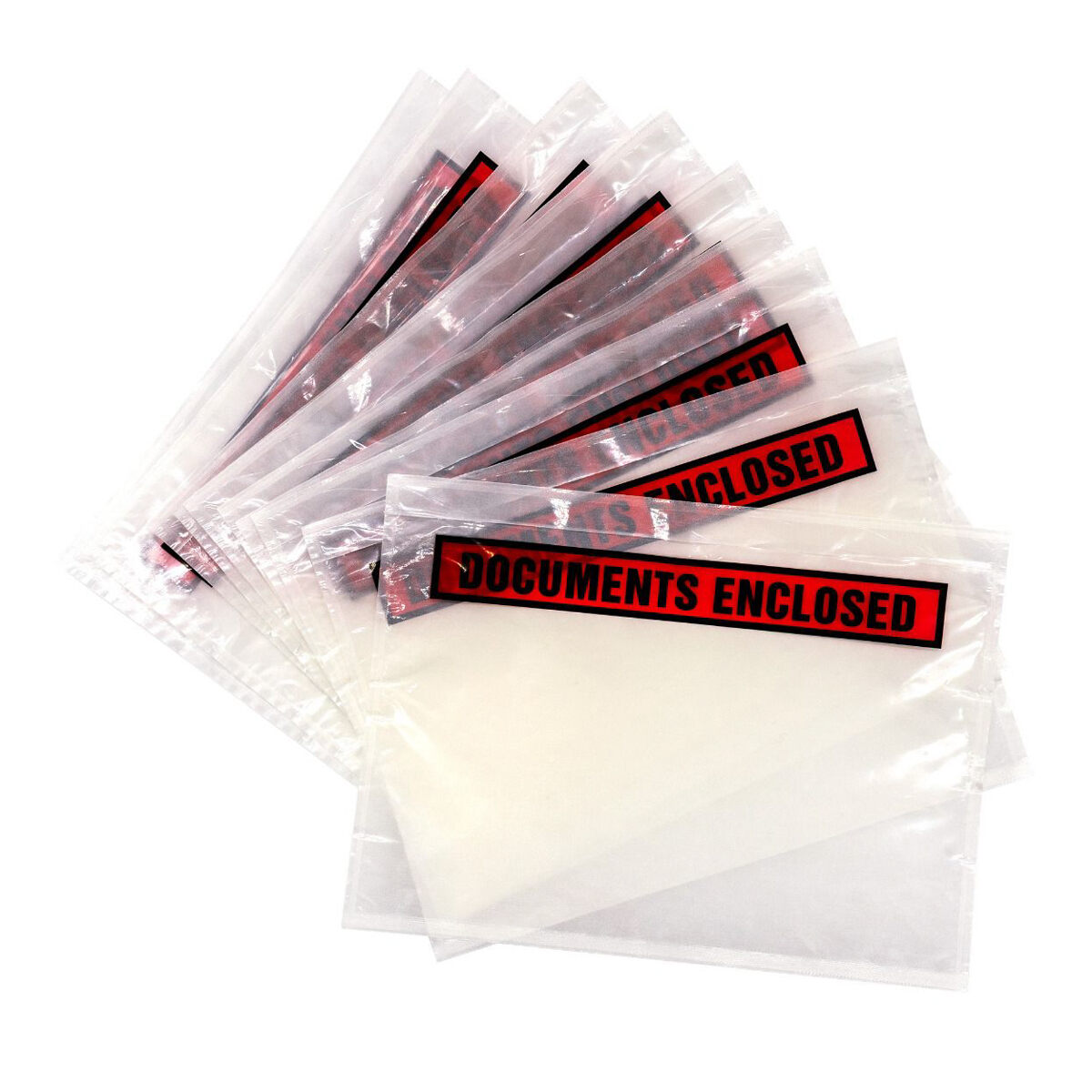 Pukka Post A5 Documents Enclosed Clear Adhesive Printed Wallets Envelope 10 Pack - Image 1