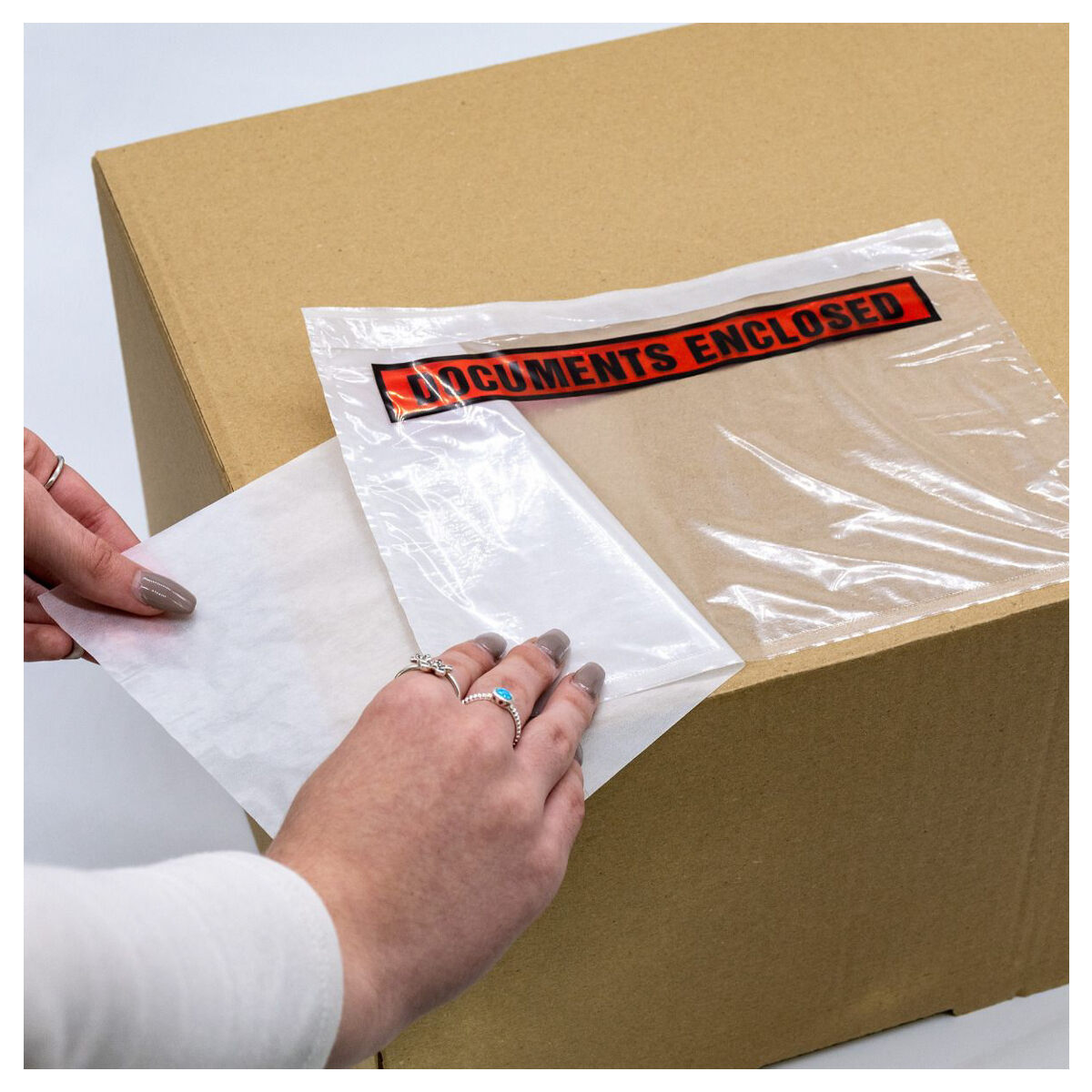 Pukka Post A5 Documents Enclosed Clear Adhesive Printed Wallets Envelope 10 Pack - Image 5