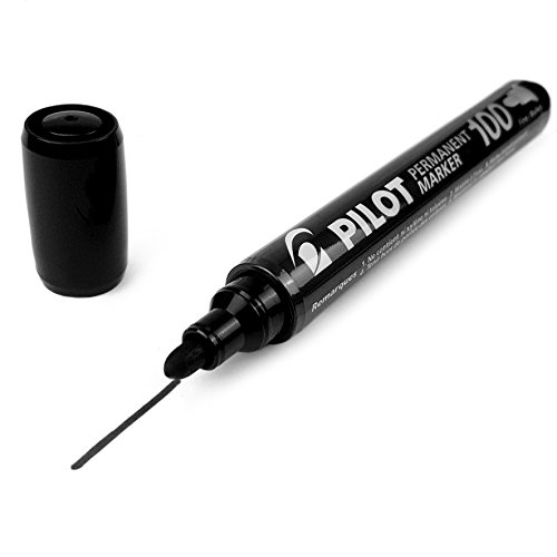 Pilot nsc100 N Permanent Marker Black Bullet Tip Fine 1mm Single Pen Xylene Free - Image 5