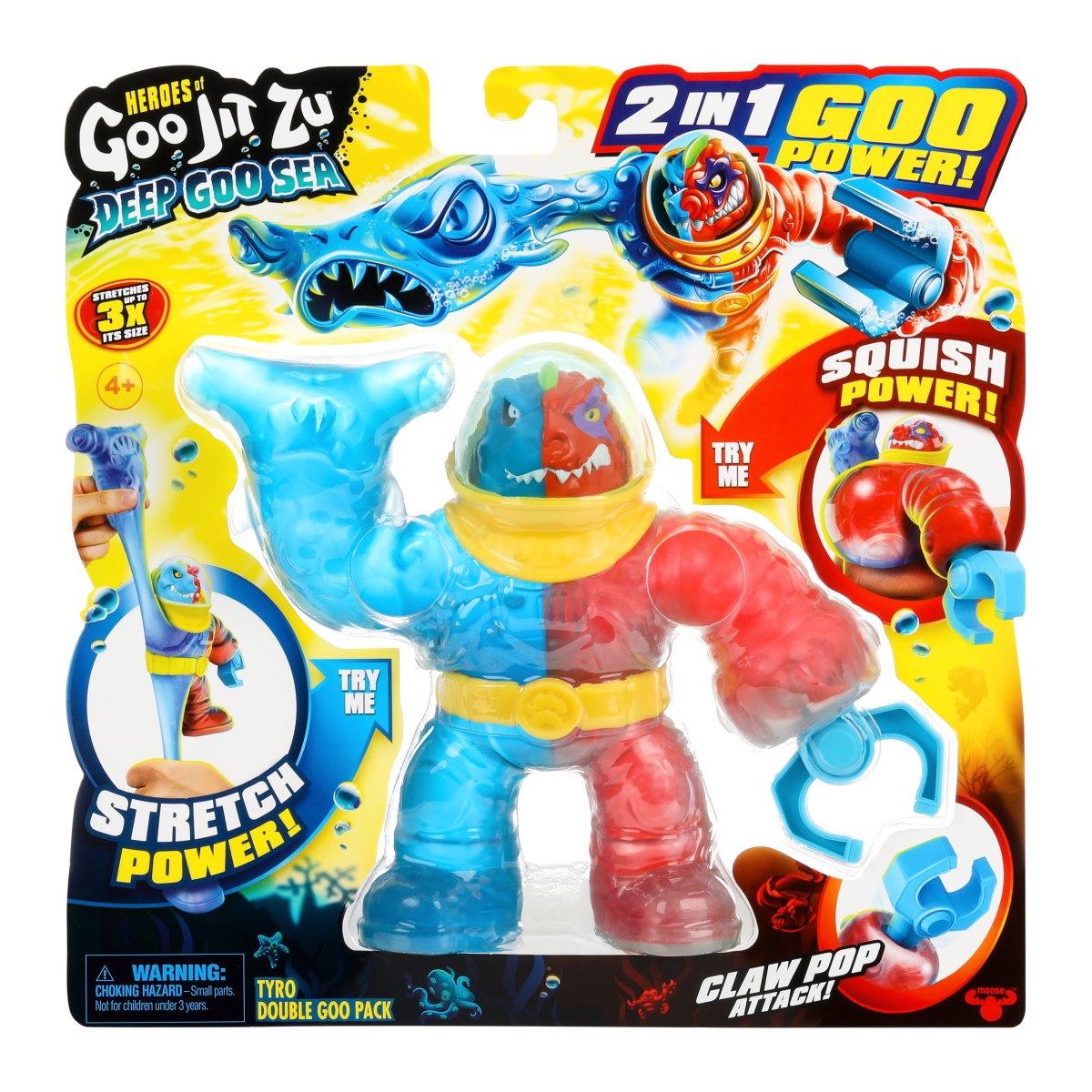Heroes of Goo Jit Zu: Deep Goo Sea Collectible Stretchy Action Figure Toys  New