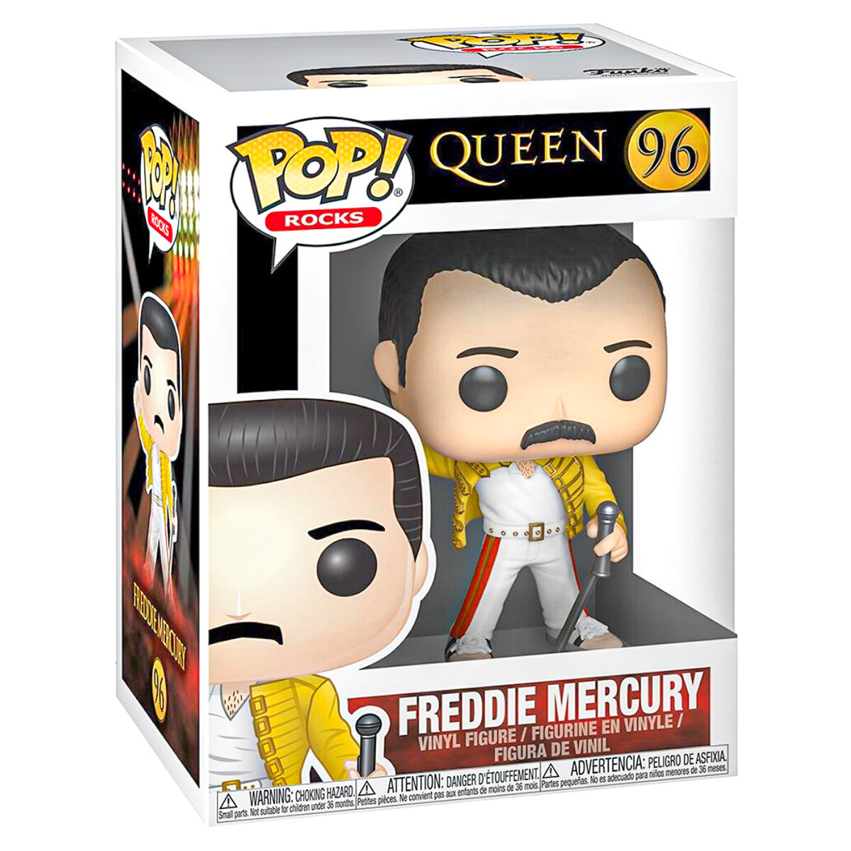 Funko POP! Freddy Mercury Queen At Wembley 1986 Vinyl Figure #96 – New - Image 2