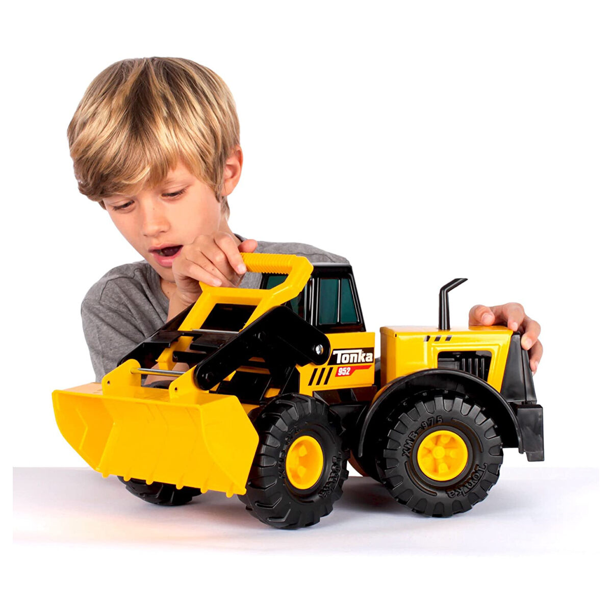 Tonka Steel Classics Front Loader Mighty Yellow Vehicle Collectible Kids Fun Toy - Image 5