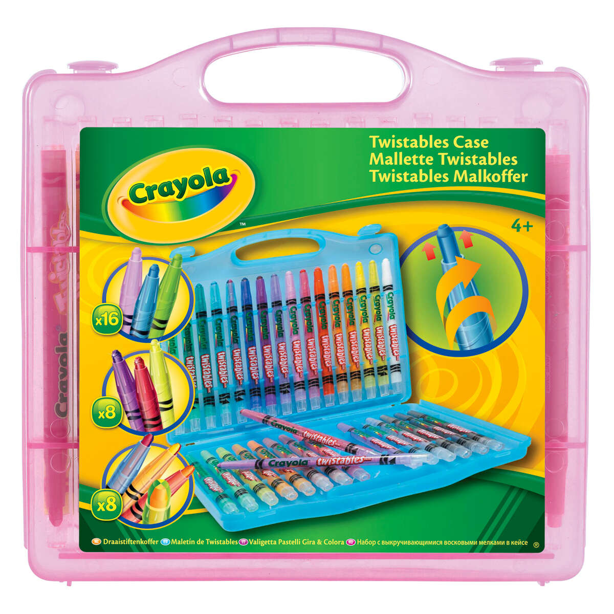 みなカラーエッセンスRAINBOW & YELLOW 30ml セット Crayola Twistables Crayons 32 Pack Carry Case Rainbow Neon Colours