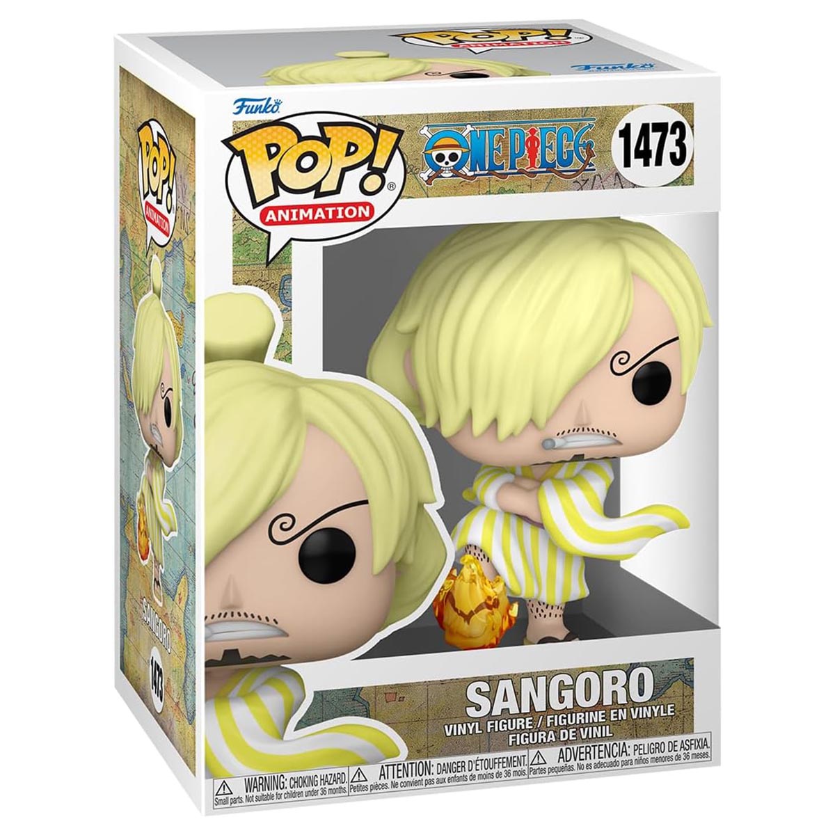 Sanji One Piece Funko POP Anime Sangoro Wano Collectible Vinyl Figure 72108 - Image 1