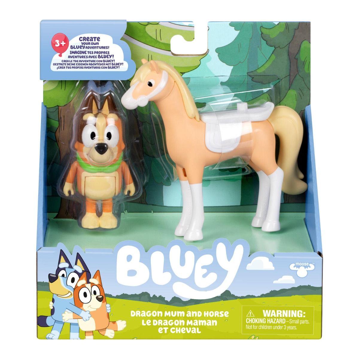 Bluey Dragon Mum & Horse - Image 1