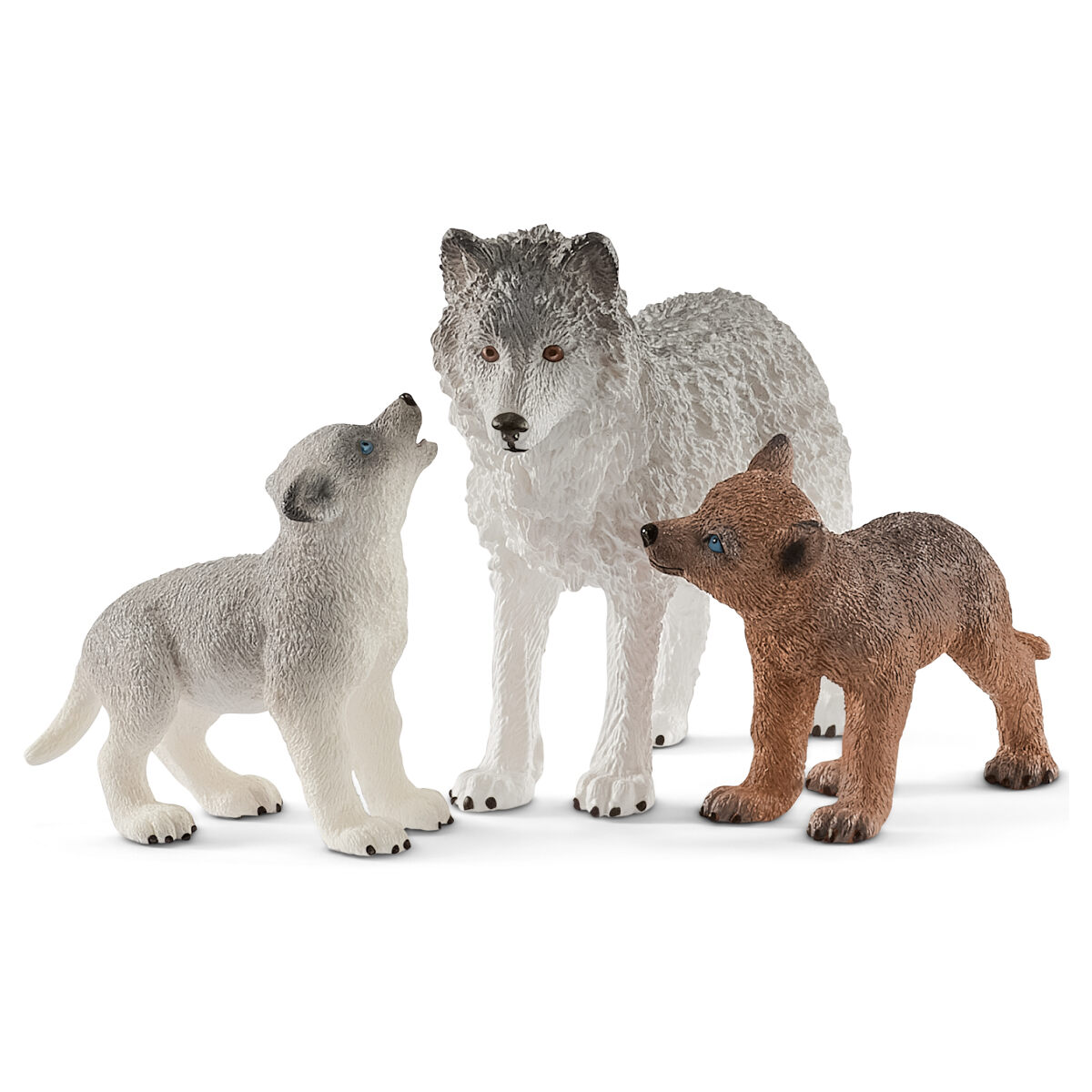 Schleich 42472 Mother Wolf With Pups Novelty Wild Animals Figure Set For Ages 3+ - Image 1