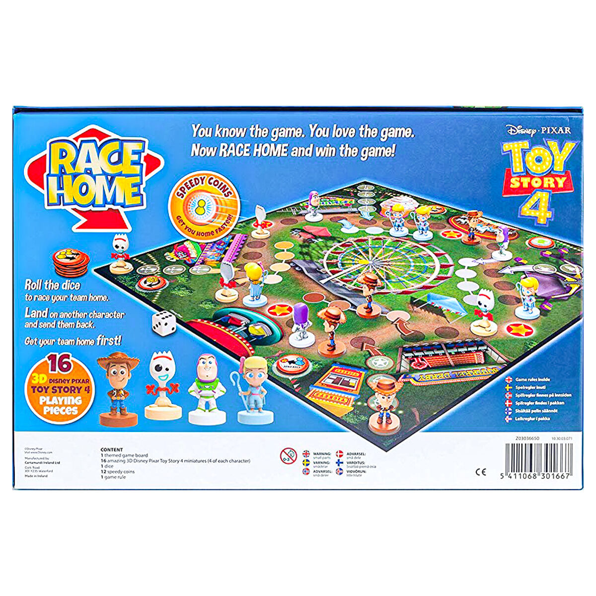 fast Ludo board game TOY STORY 4 RACE HOME