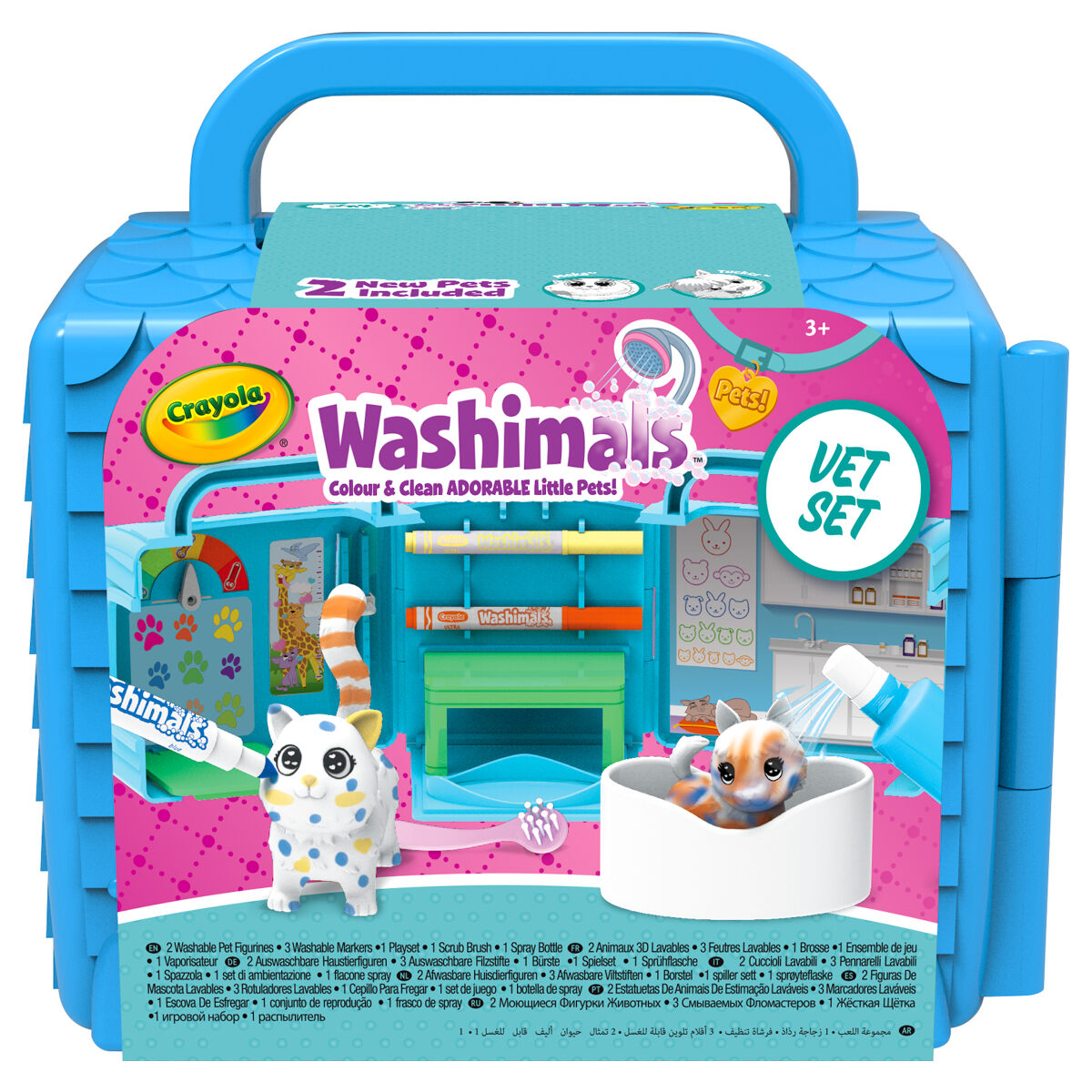 Crayola Washimals Vet Clinic Playset - Adorable, colour-able and washable pets | eBay