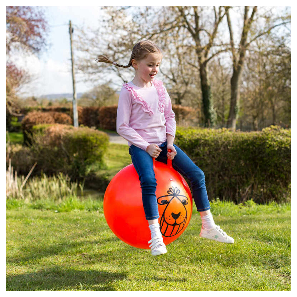 TOBAR LARGE EXERCISE RETRO SPACE HOPPER PLAY BALL TOY KIDS ADULT GAME AGE 6+YRS - Image 2