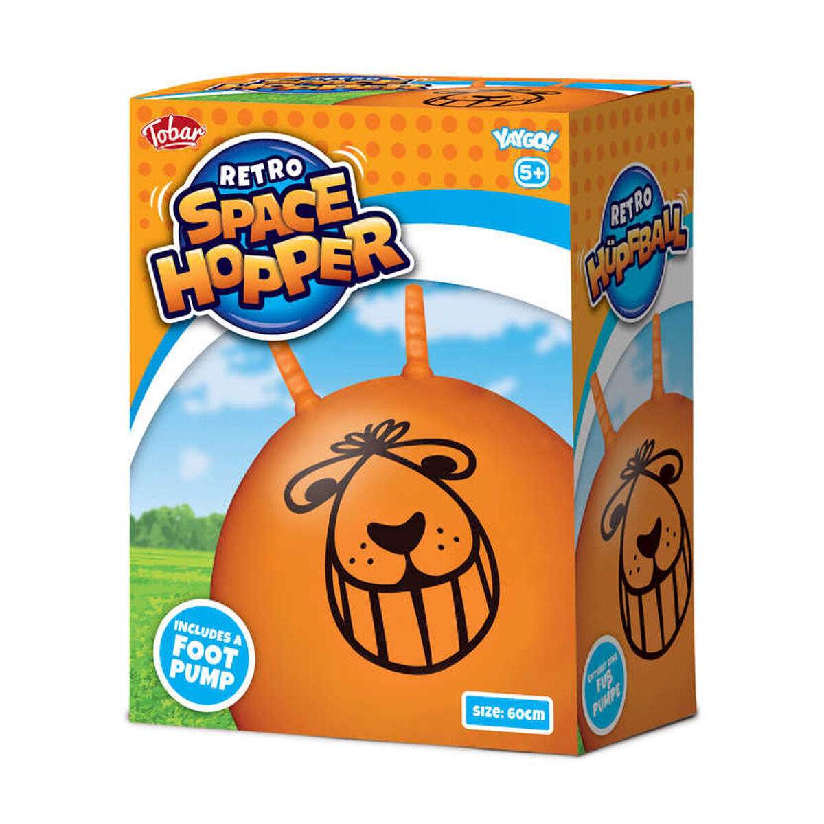 TOBAR LARGE EXERCISE RETRO SPACE HOPPER PLAY BALL TOY KIDS ADULT GAME AGE 6+YRS - Image 1