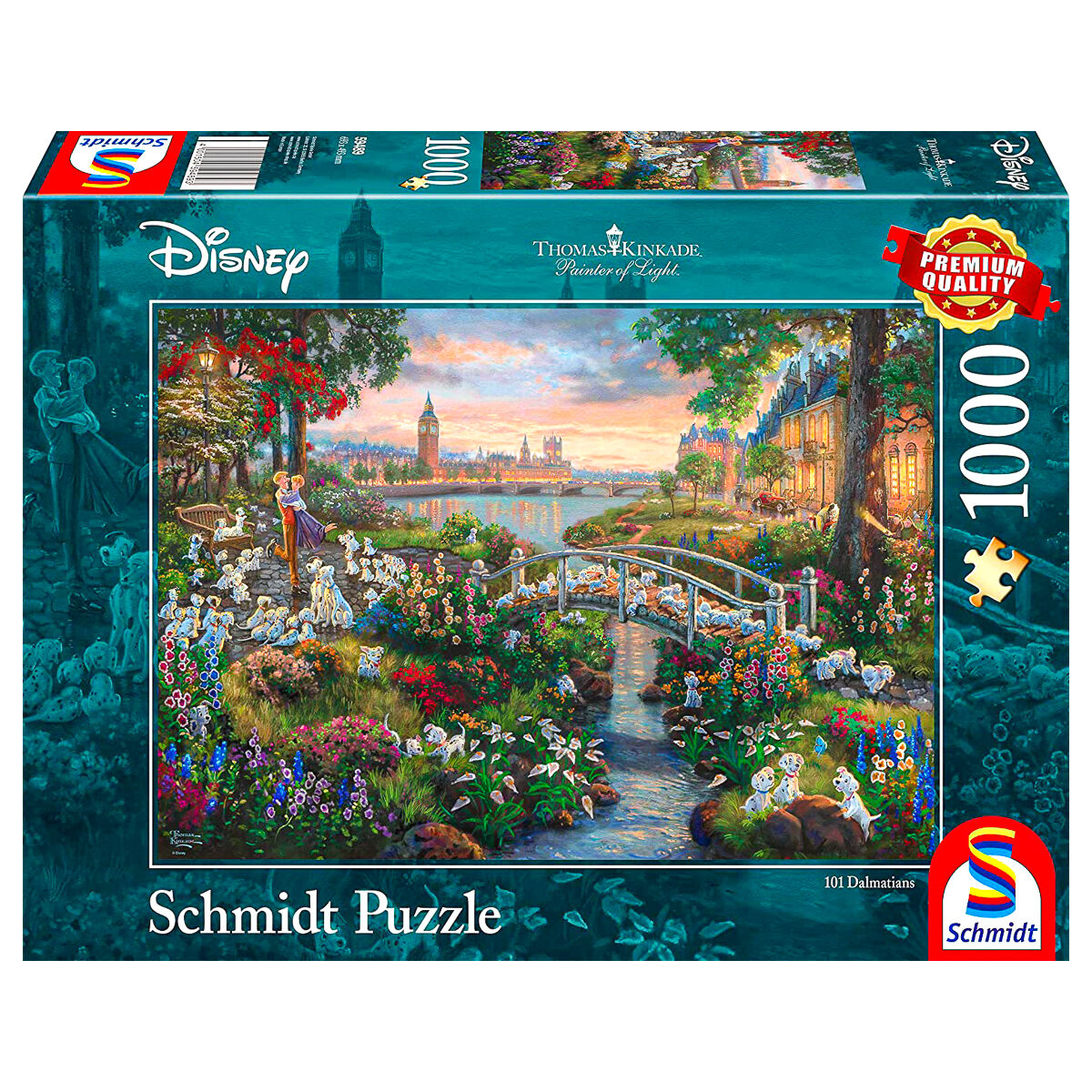 Thomas Kinkade: Disney 101 Dalmatians 1000pc Jigsaw Puzzle ...