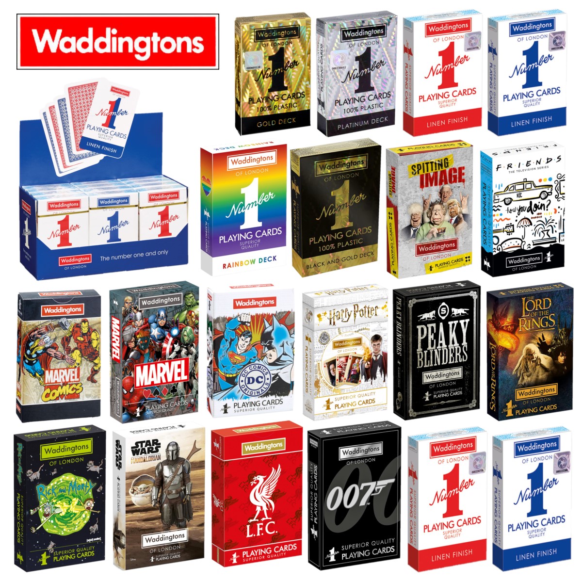 Waddingtons No.1 | Selection of Quality, Licensed Playing Cards Decks Poker - Image 2