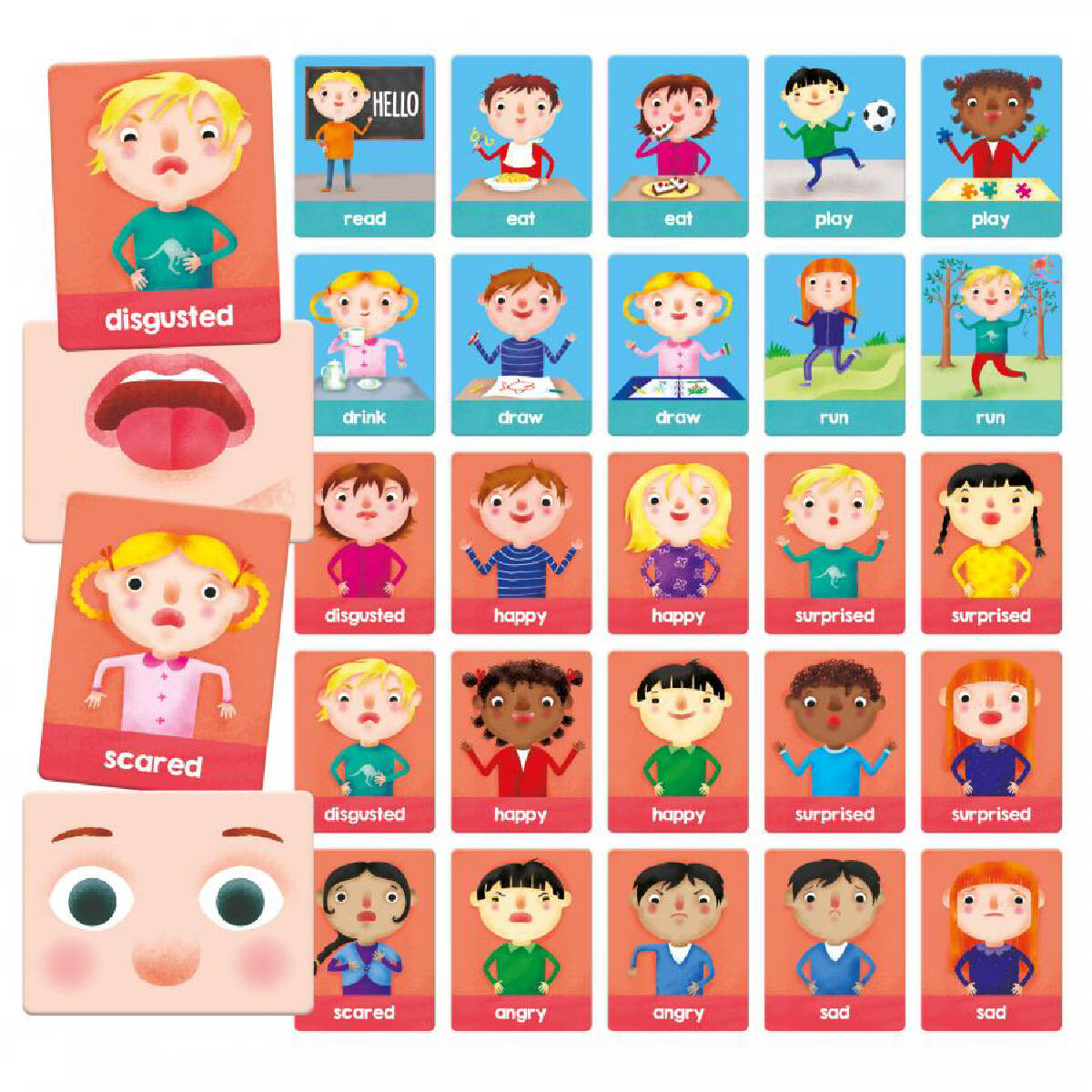 Headu Montessori - Emotions and Actions Flash Cards - Image 3