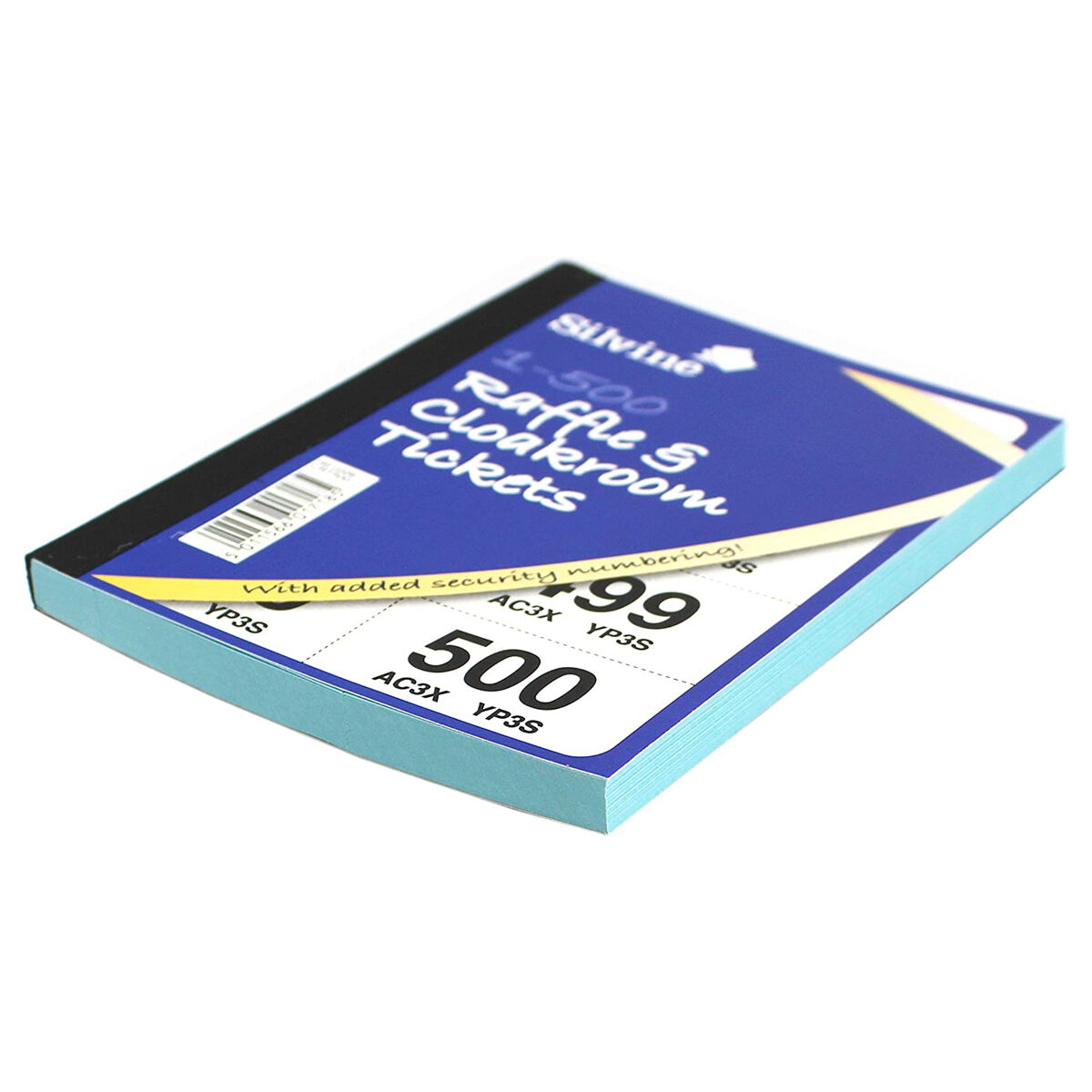 Silvine Raffle Cloakroom Tickets Book Security Numbering 1-500 CRT500 New  - Image 2