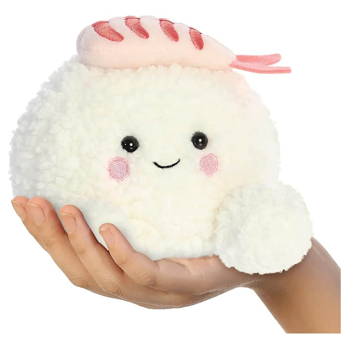 Aurora Palm Pals Ebi Shrimp Sushi 5-inch Soft Cubby Toy Eco-friendly Plush Toy - Image 2