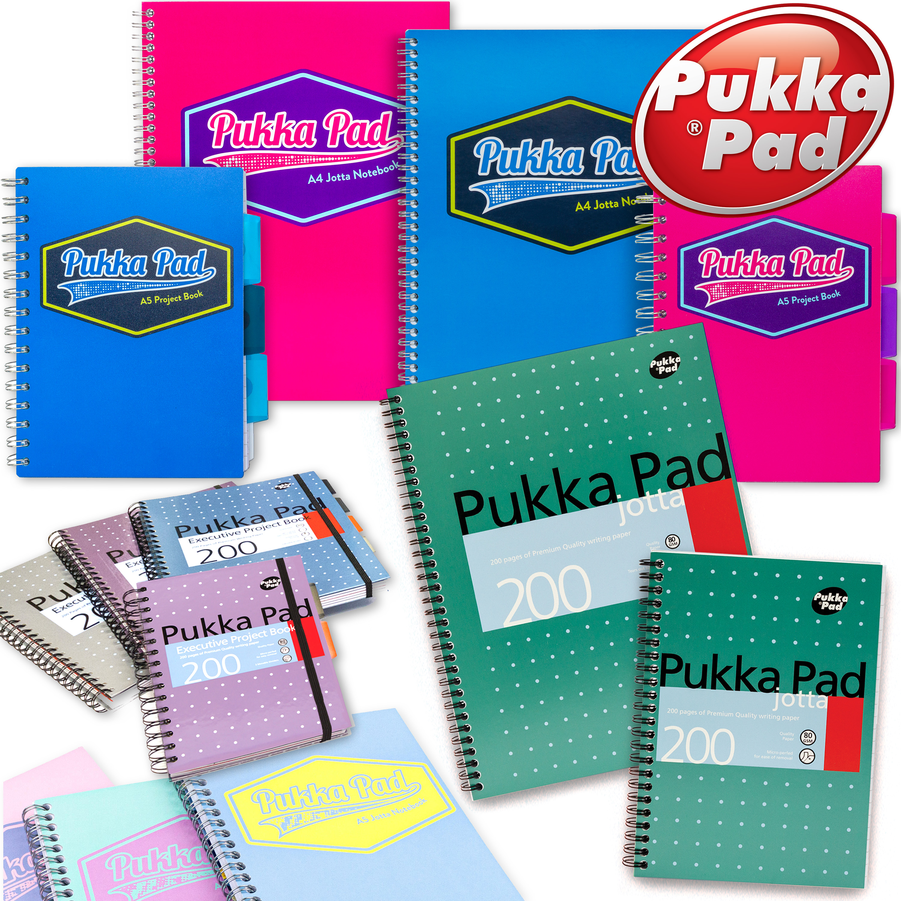 Pukka Pad Metallic Jotta Notebook 200 Pages 80gsm Buy More Save More - All Sizes - Image 1