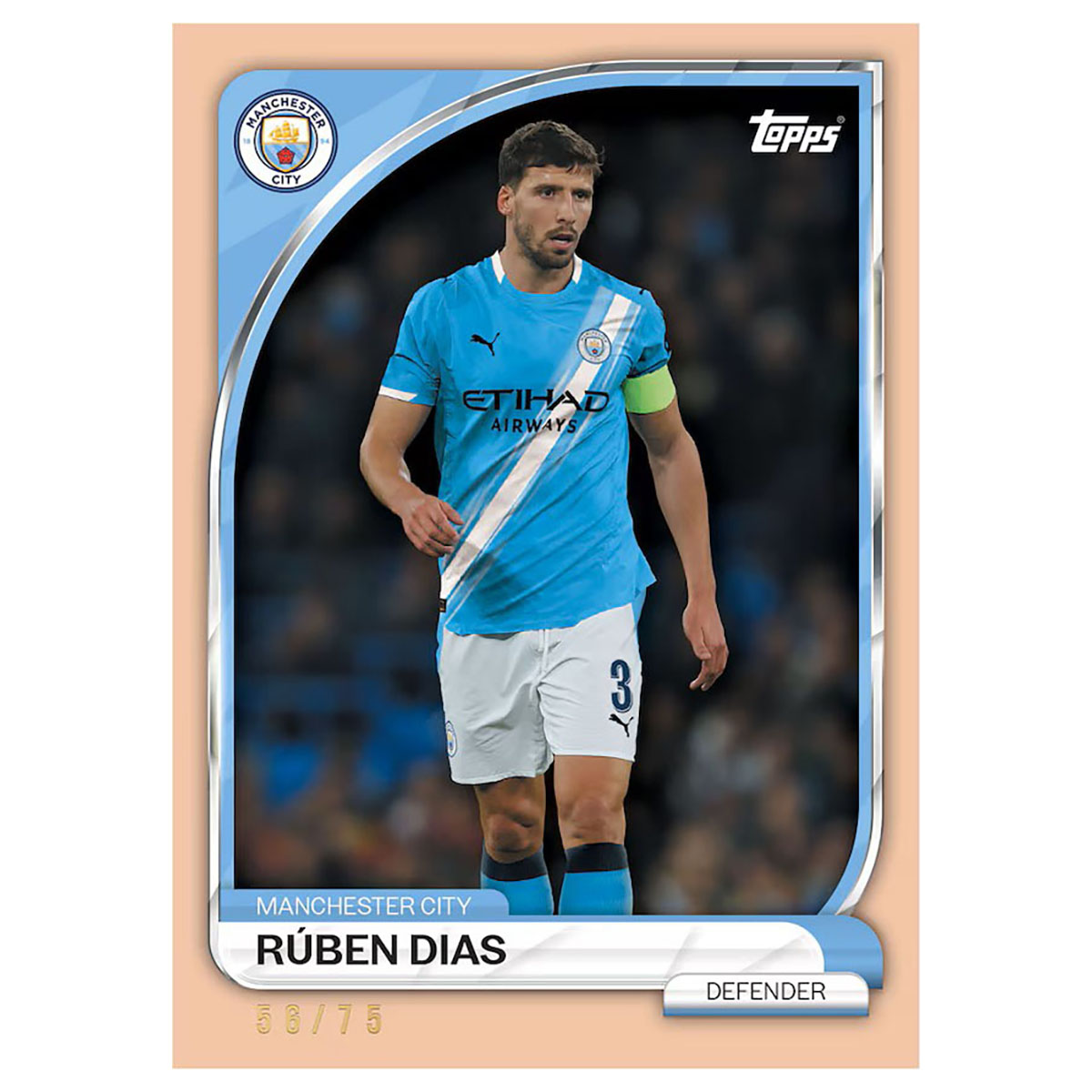 2024-25 Manchester City Topps Team Set Box (30 Cards +1 Autograph