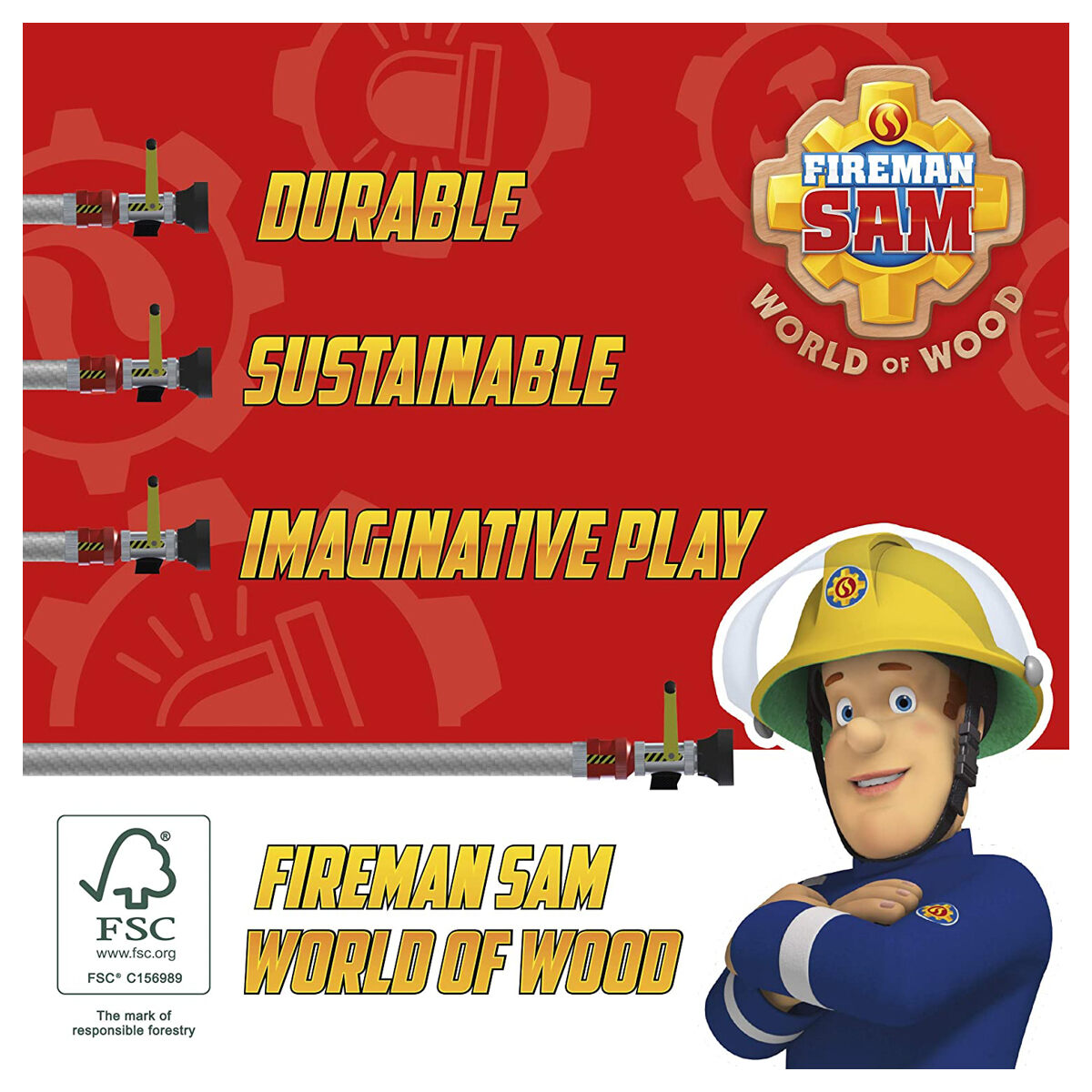 Fireman Sam - Wooden Pontypandy Fire Station Playset with Figures & Accessories - Image 4