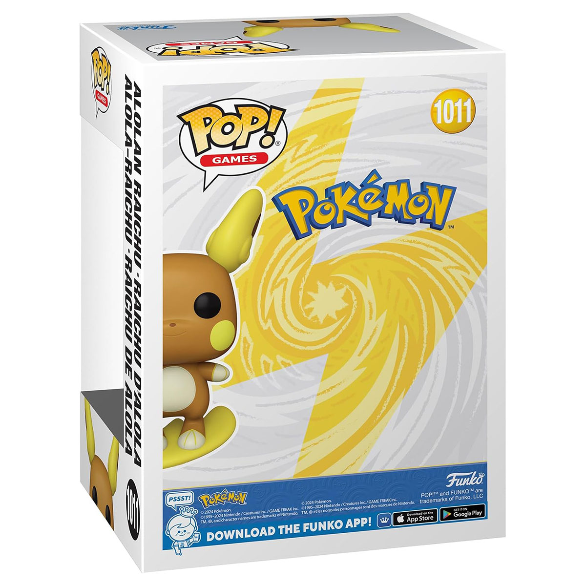 Funko Pop Games Pokemon Alolan Raichu Figura de vinilo coleccionable 3+ - Imagen 2