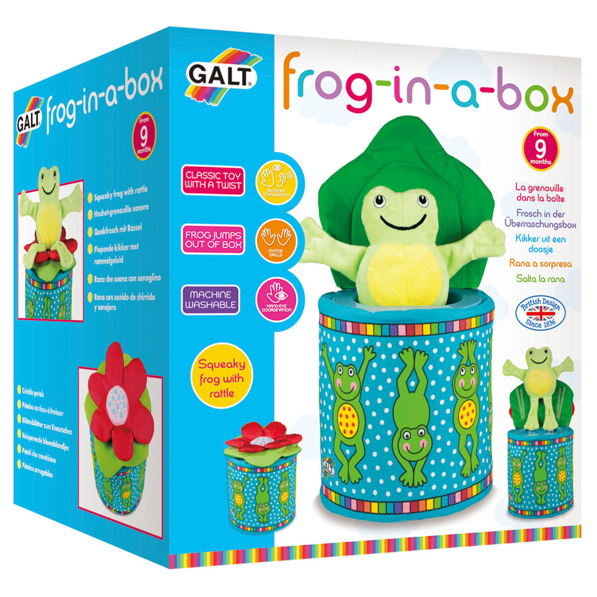 galt toys frog in a box toy