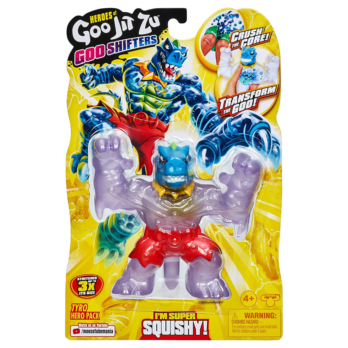 Heroes of Goo Jit Zu Goo Shifters Tyro Collectible Stretchy Action Figure New - Image 1