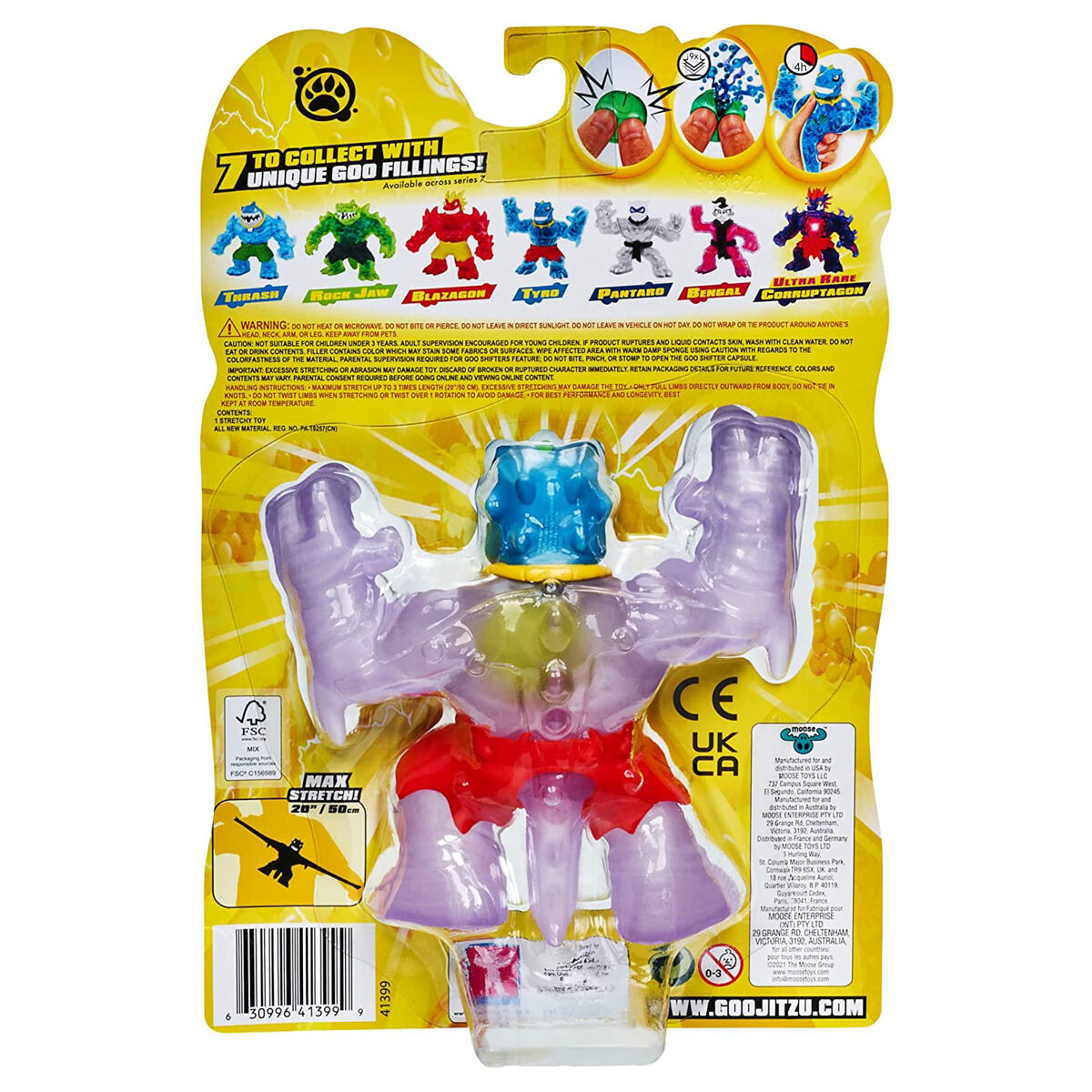 Heroes of Goo Jit Zu Goo Shifters Tyro Collectible Stretchy Action Figure New - Image 6